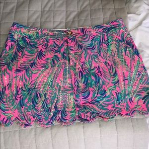 Lily Pulitzer scalloped skort